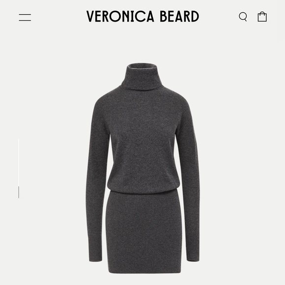 Veronica Beard Cassidy Wool-Cashmere Turtleneck Sweater Dress size XS - Picture 3 of 4